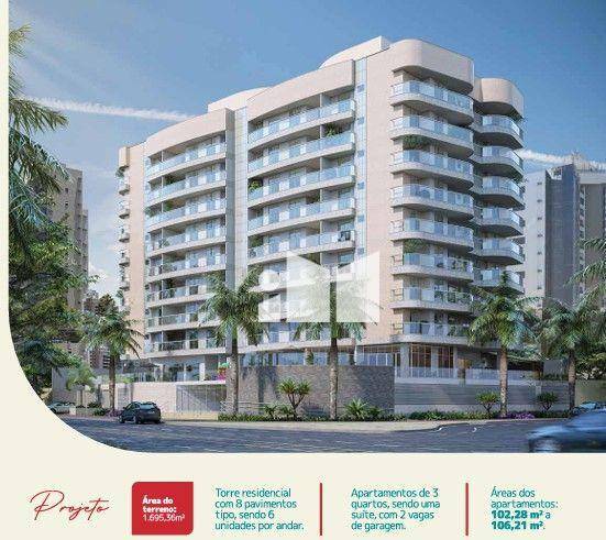 Apartamento à venda com 3 quartos, 102m² - Foto 1