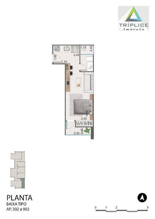 Apartamento à venda com 1 quarto, 36m² - Foto 33