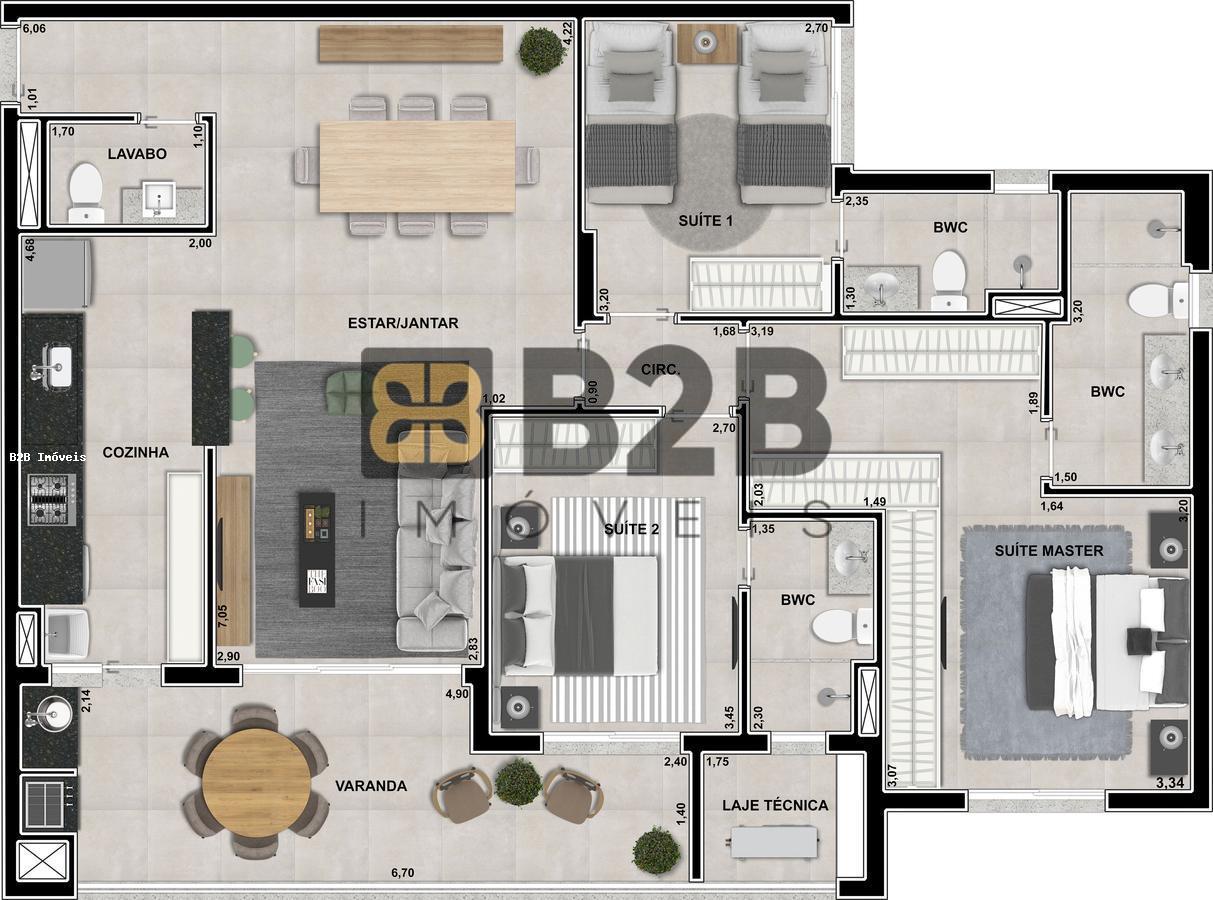 Apartamento à venda com 3 quartos, 117m² - Foto 19