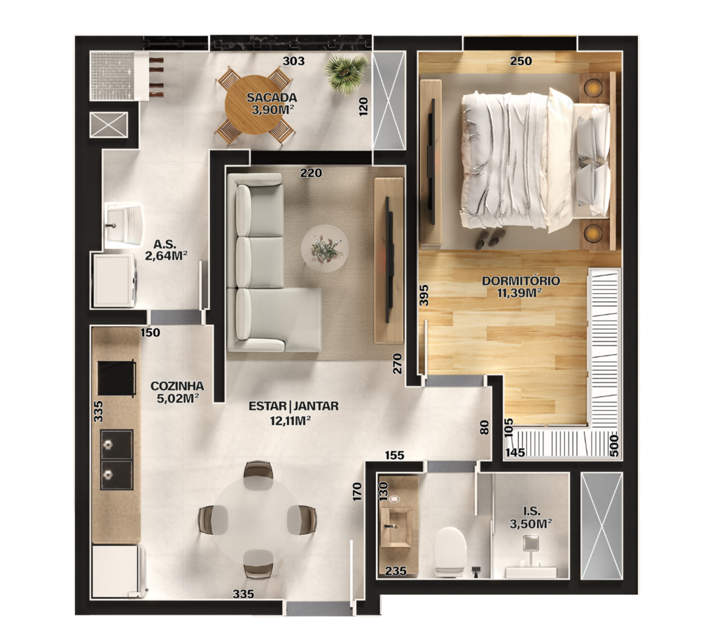 Apartamento à venda com 1 quarto, 46m² - Foto 32