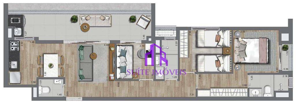 Apartamento à venda com 3 quartos, 70m² - Foto 48