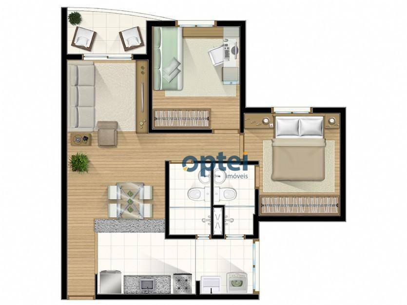 Apartamento à venda com 2 quartos, 52m² - Foto 28