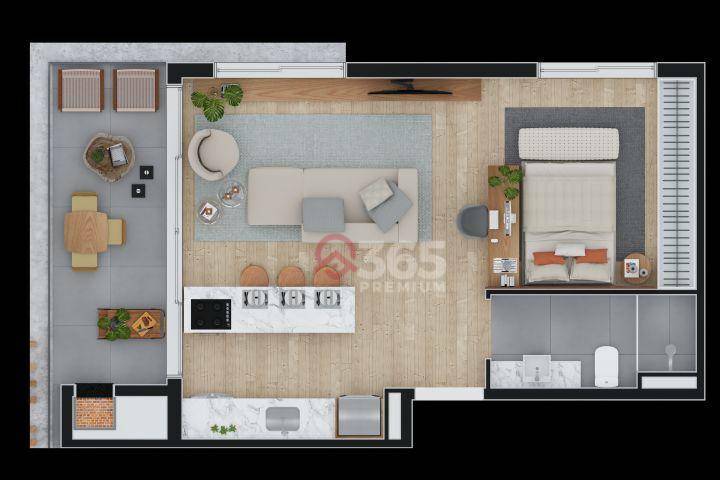 Apartamento à venda com 1 quarto, 48m² - Foto 37