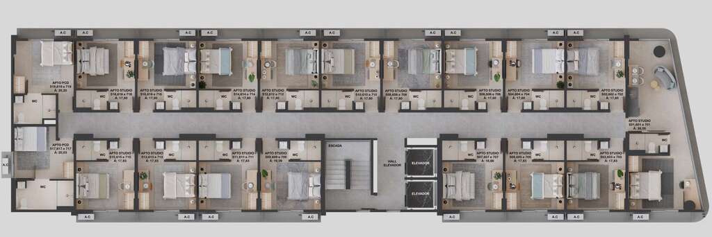 Apartamento à venda com 1 quarto, 19m² - Foto 16