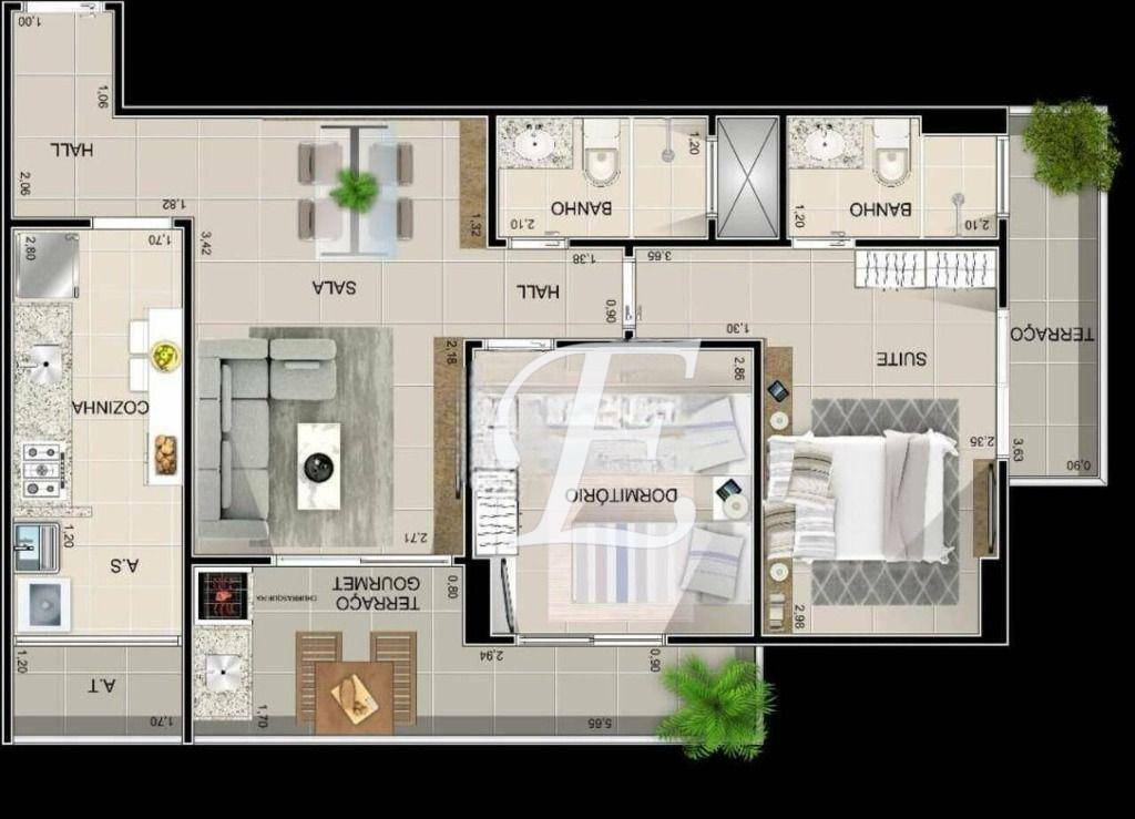 Apartamento à venda com 3 quartos, 95m² - Foto 12