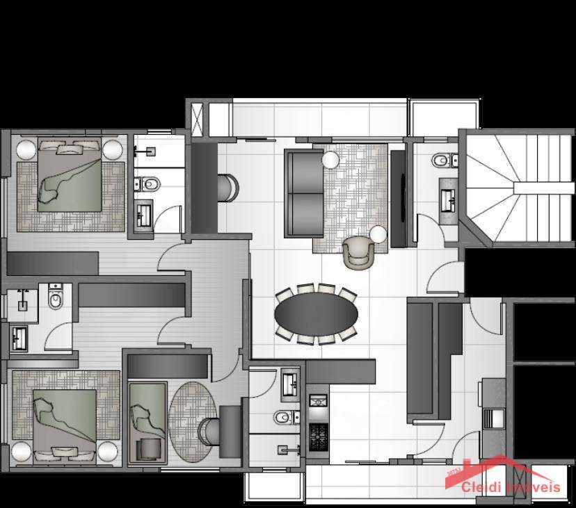 Apartamento à venda com 2 quartos, 116m² - Foto 13