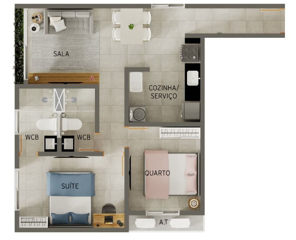 Apartamento à venda com 2 quartos, 53m² - Foto 20