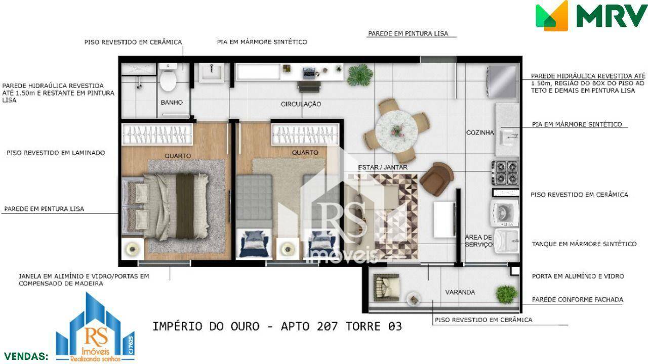 Apartamento à venda com 2 quartos, 43m² - Foto 62