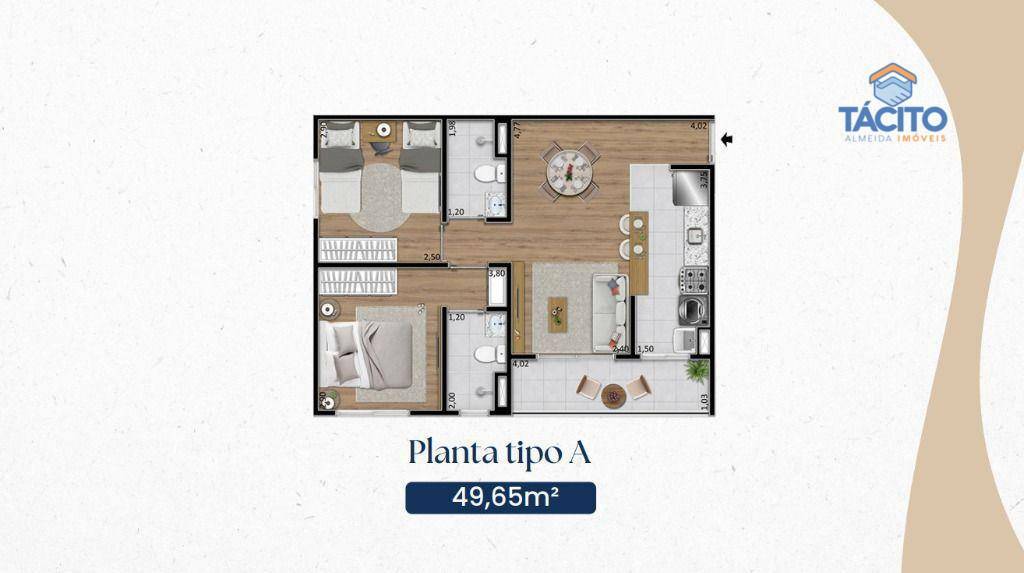 Apartamento à venda com 2 quartos, 49m² - Foto 15