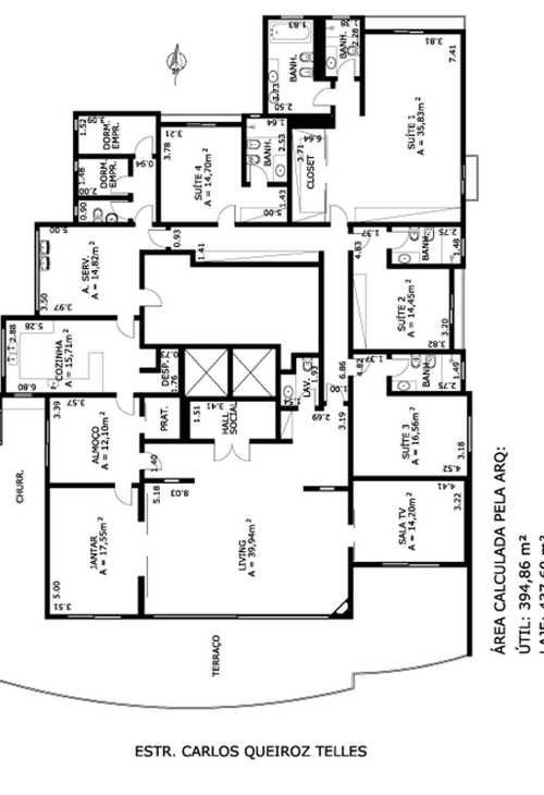 Apartamento à venda com 4 quartos, 385m² - Foto 3