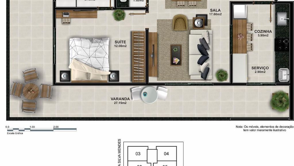 Apartamento à venda com 1 quarto, 75m² - Foto 8