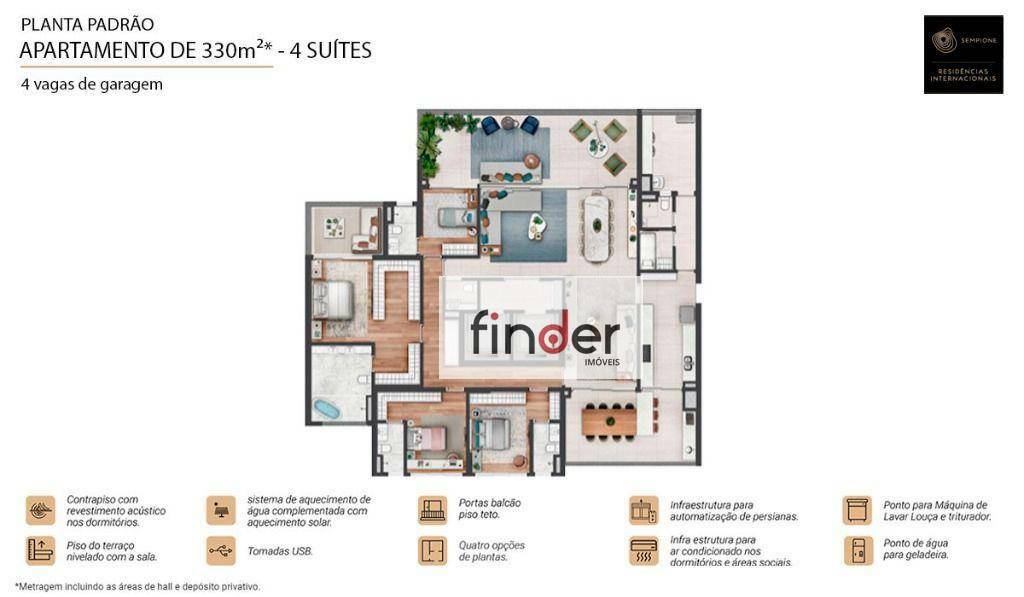 Apartamento à venda com 4 quartos, 330m² - Foto 23