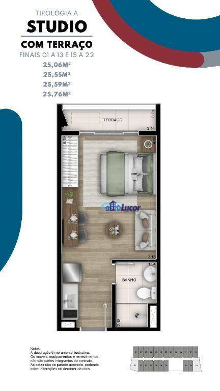 Apartamento à venda com 1 quarto, 36m² - Foto 6