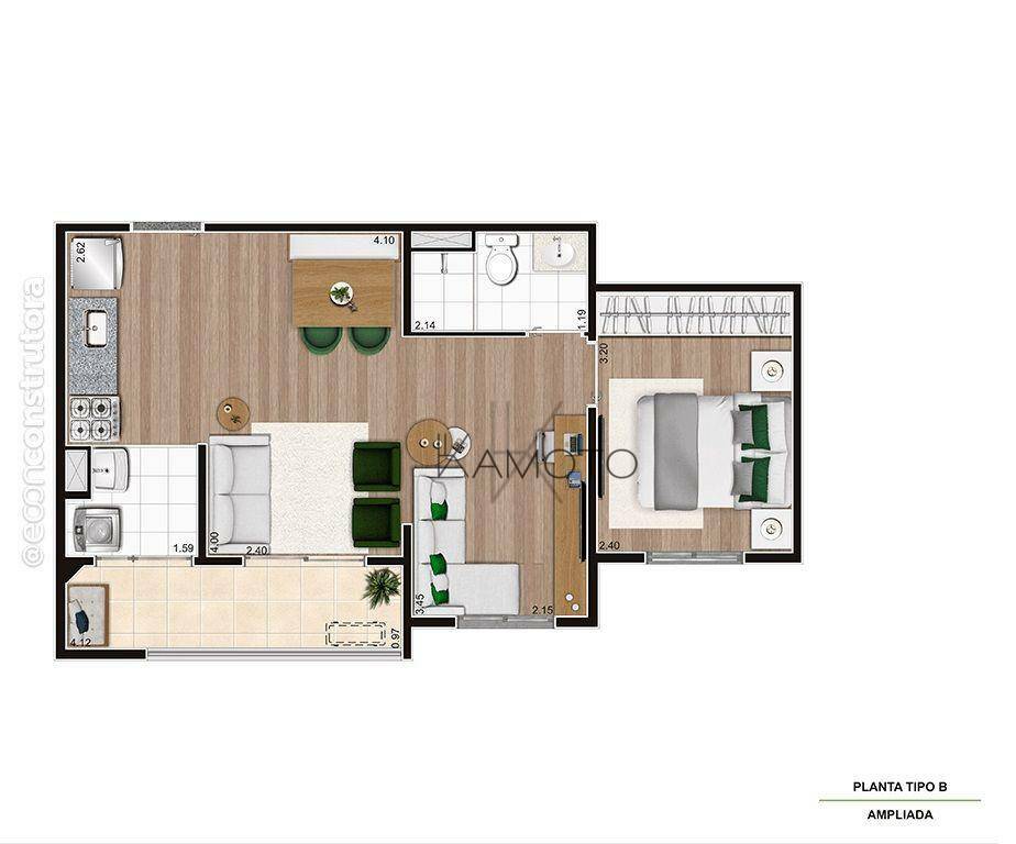 Apartamento à venda com 2 quartos, 43m² - Foto 38