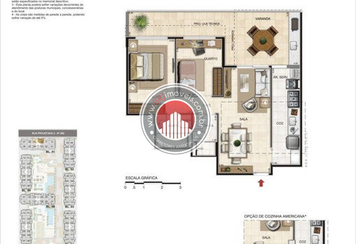 Apartamento à venda com 2 quartos, 105m² - Foto 3