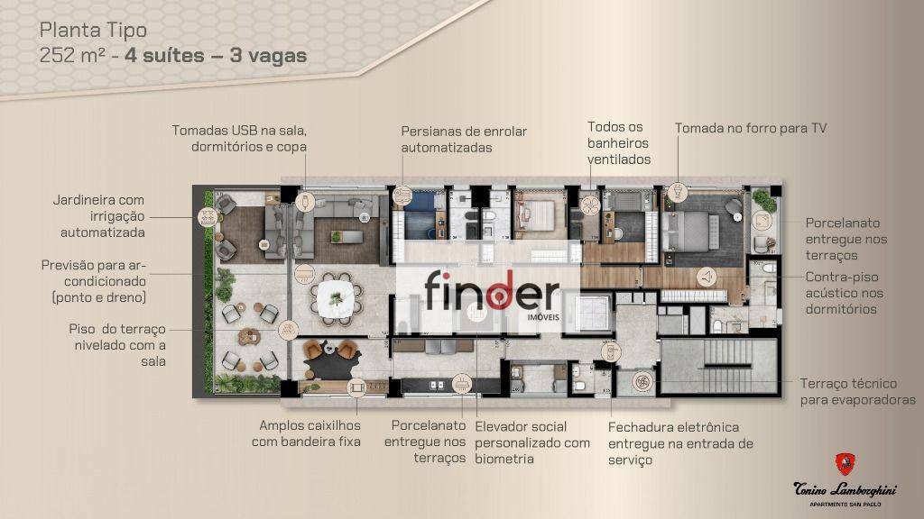 Apartamento à venda com 4 quartos, 252m² - Foto 37