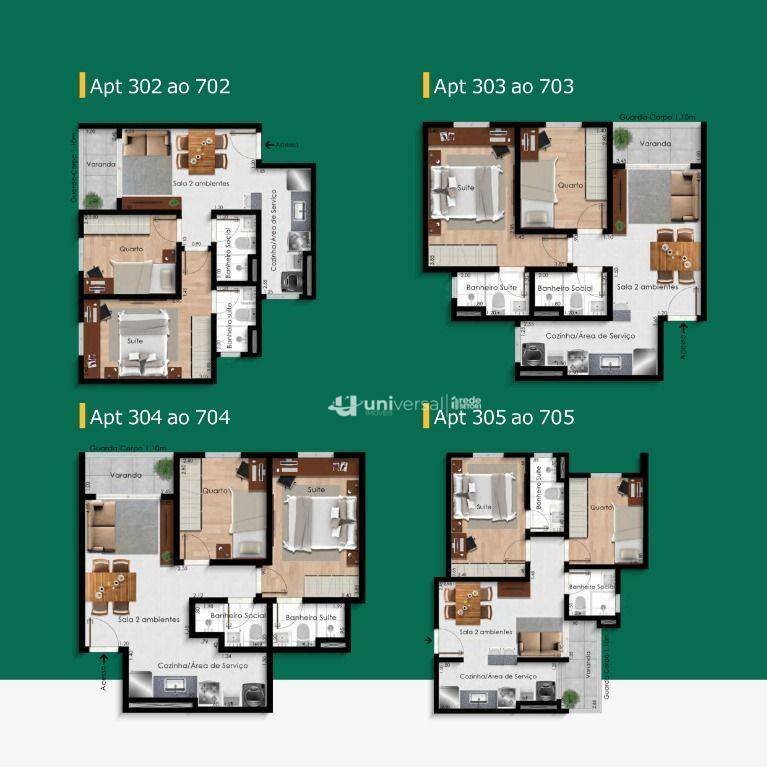 Apartamento à venda com 2 quartos, 48m² - Foto 5