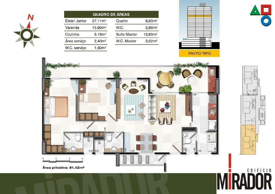 Apartamento à venda com 3 quartos, 92m² - Foto 8