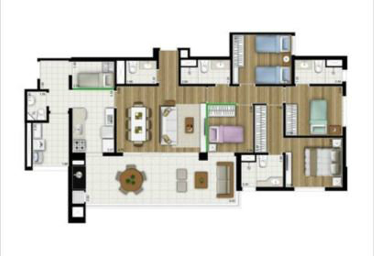 Apartamento à venda com 4 quartos, 134m² - Foto 5