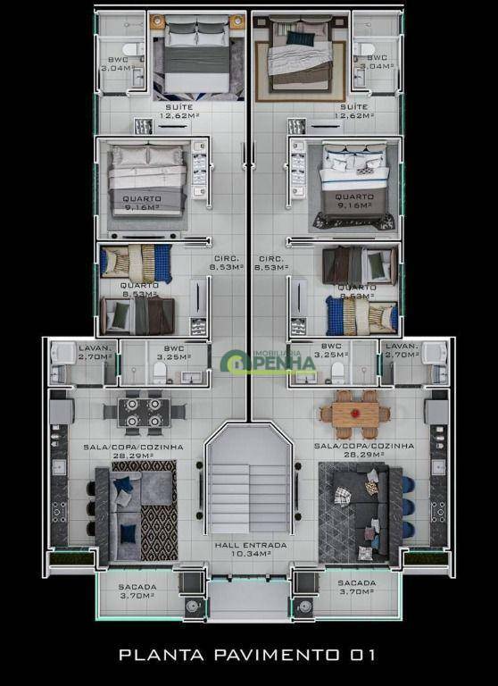 Apartamento à venda com 3 quartos, 96m² - Foto 13