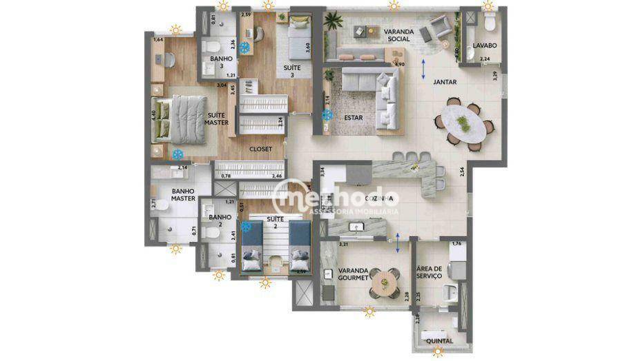 Apartamento à venda com 3 quartos, 127m² - Foto 27