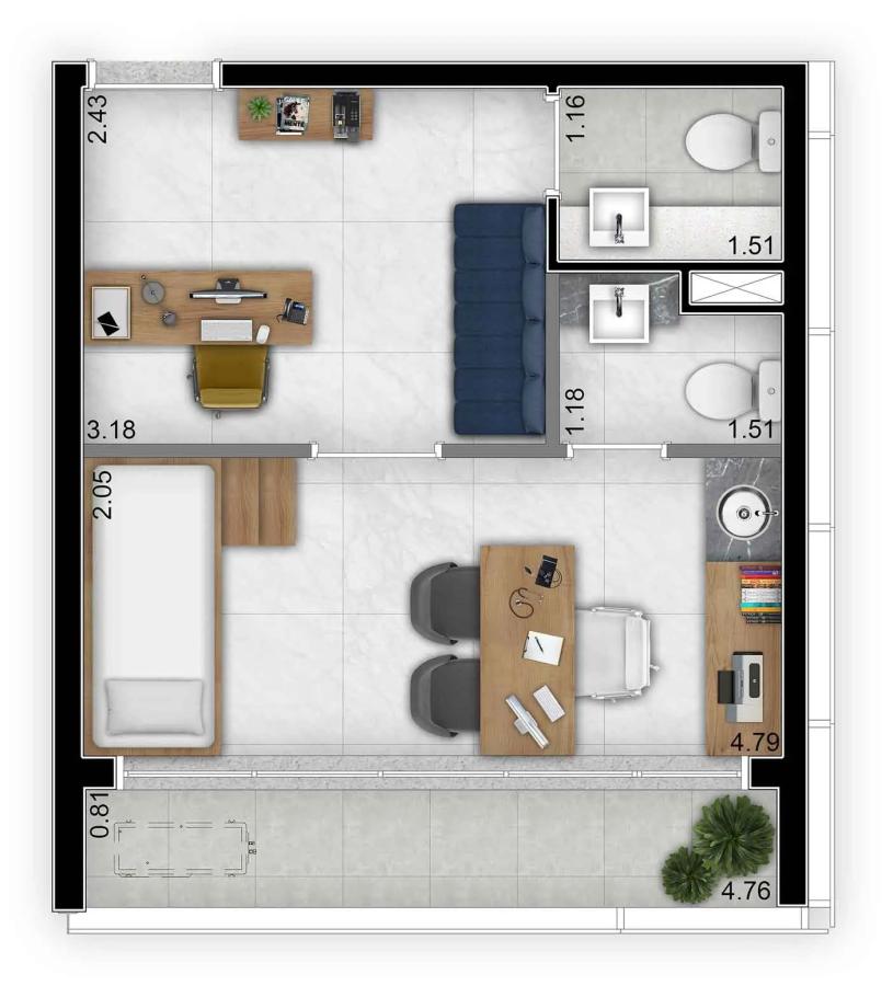 Apartamento à venda com 1 quarto, 2565m² - Foto 34