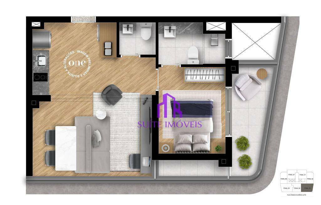 Apartamento à venda com 1 quarto, 42m² - Foto 11