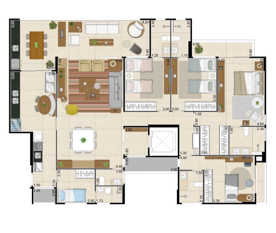 Apartamento à venda com 4 quartos, 188m² - Foto 20