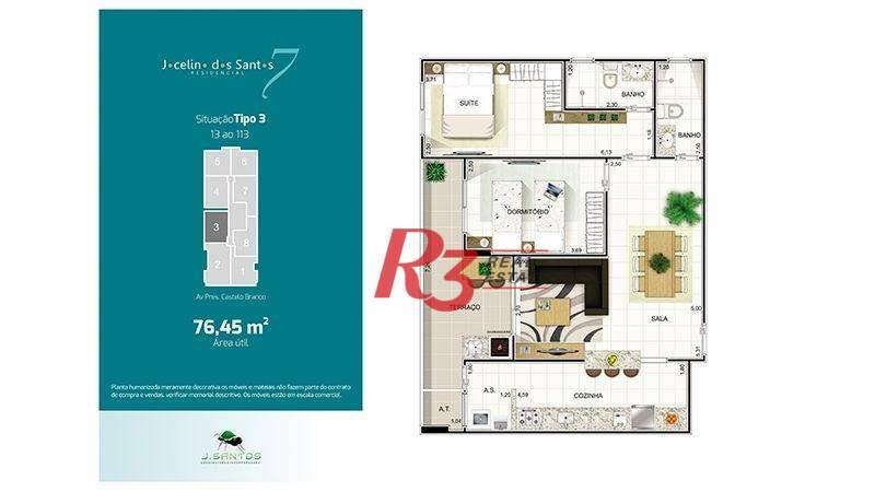 Apartamento à venda com 2 quartos, 76m² - Foto 8