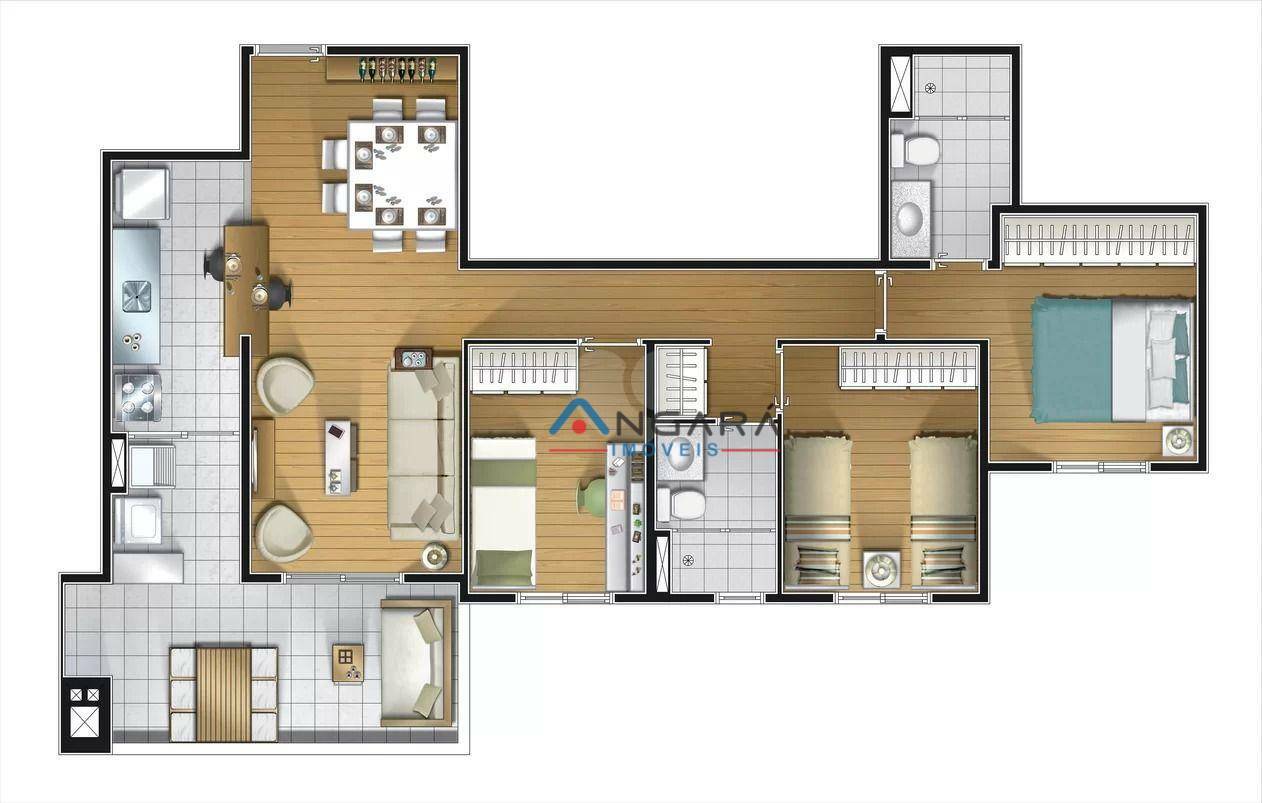 Apartamento à venda com 3 quartos, 83m² - Foto 25