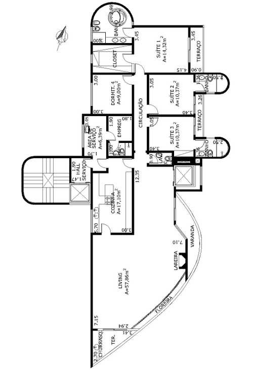 Apartamento à venda com 4 quartos, 210m² - Foto 6