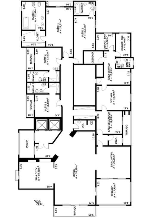 Apartamento à venda com 4 quartos, 400m² - Foto 6