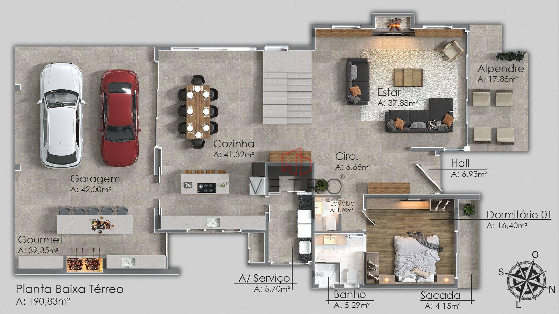 Casa de Condomínio à venda com 4 quartos, 355m² - Foto 13