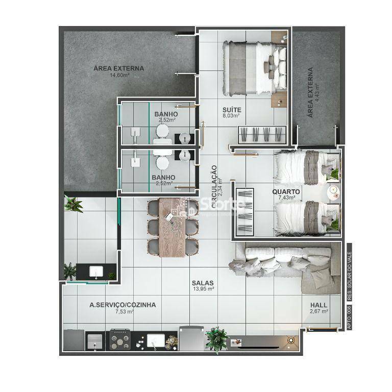 Apartamento à venda com 2 quartos, 67m² - Foto 16