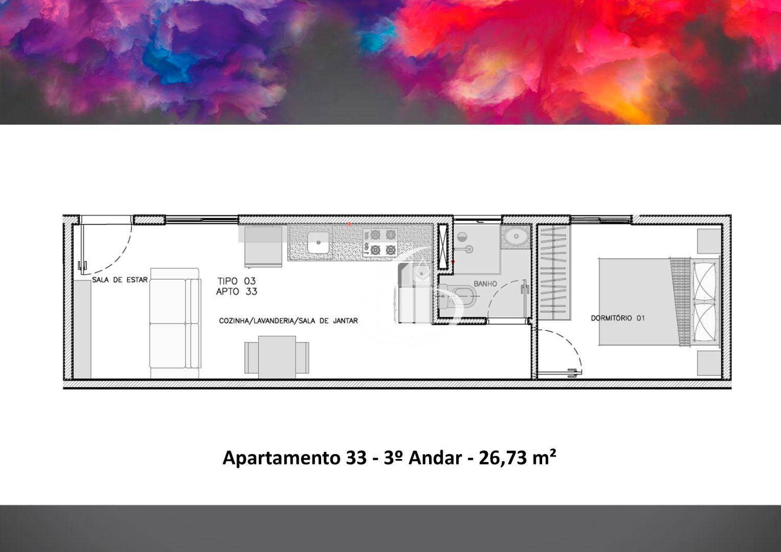 Apartamento à venda com 1 quarto, 26m² - Foto 11