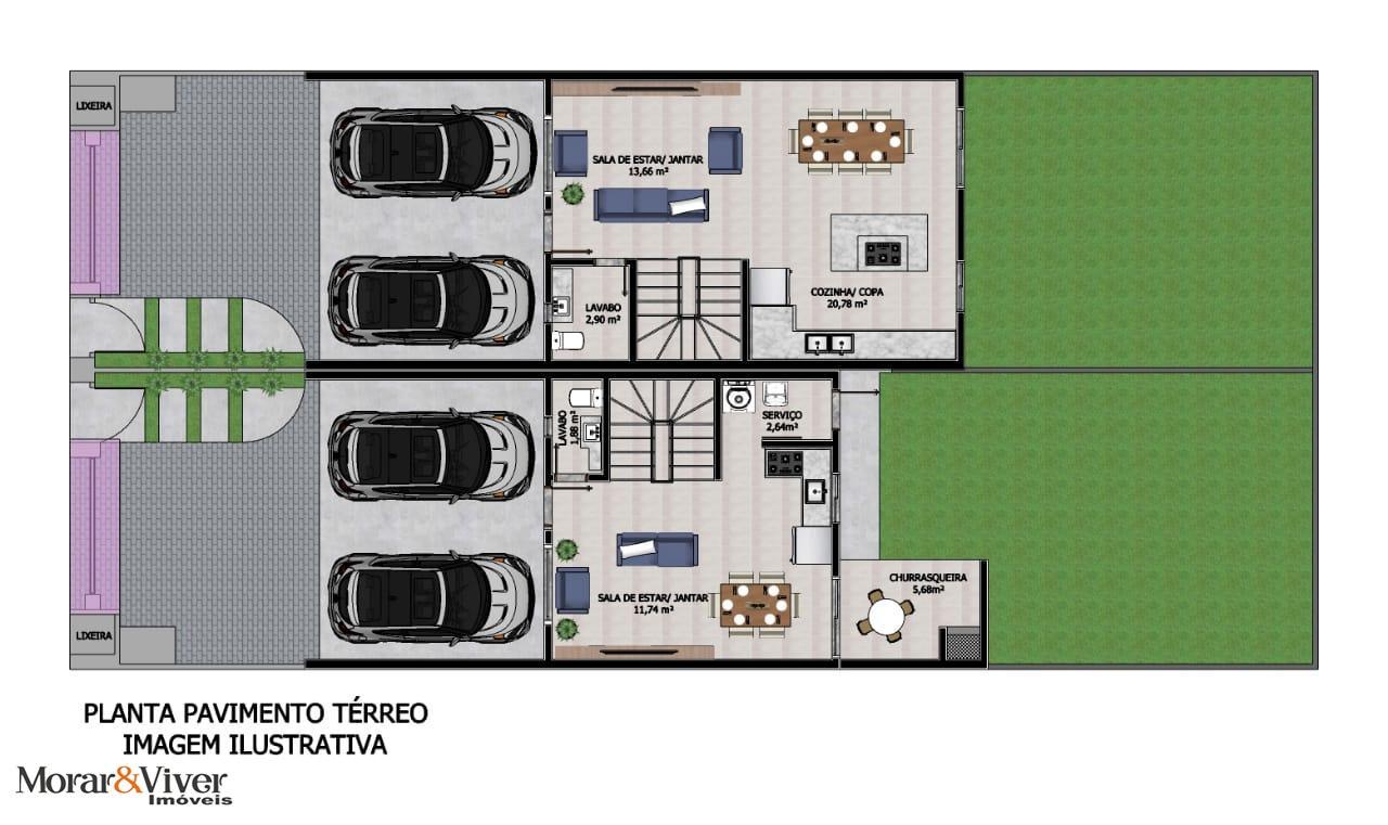 Sobrado à venda com 3 quartos, 225m² - Foto 29