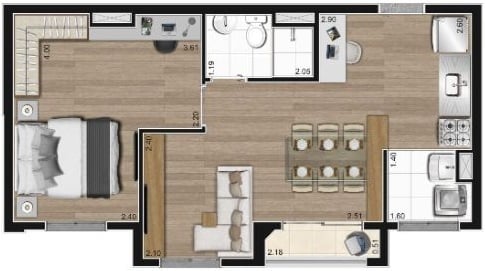 Apartamento à venda com 2 quartos, 42m² - Foto 21