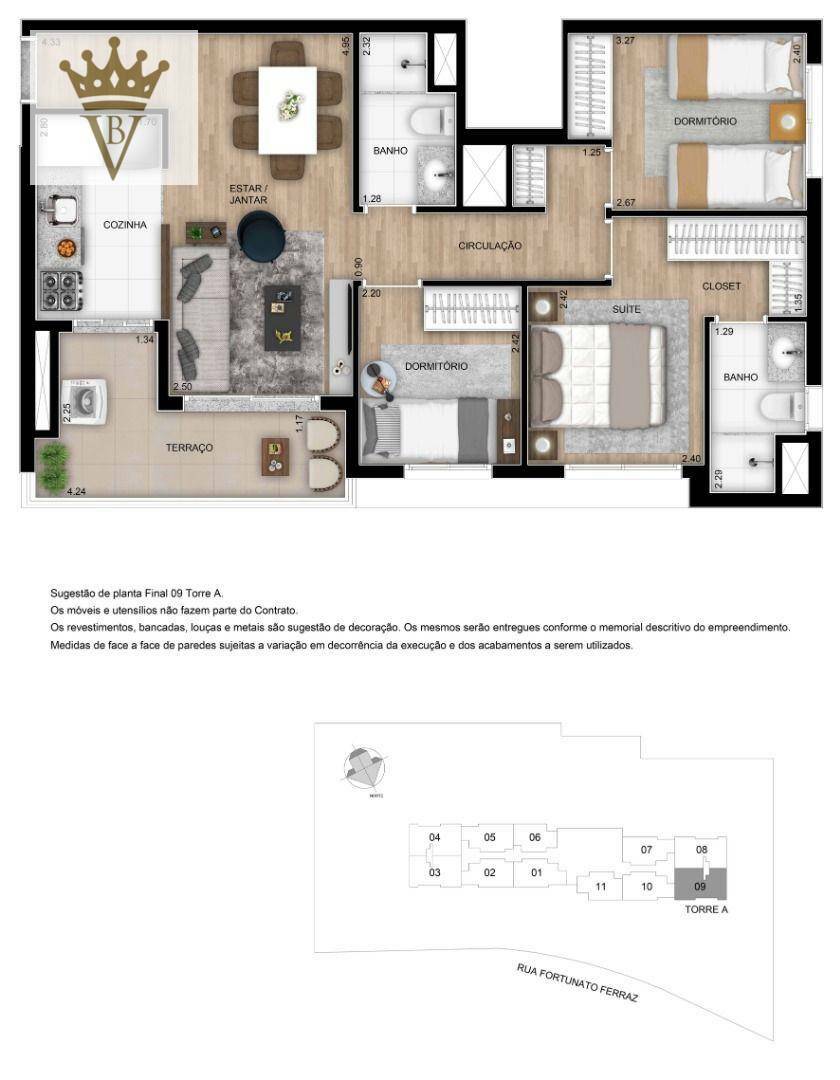 Apartamento à venda com 3 quartos, 68m² - Foto 14