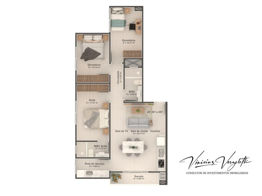 Apartamento à venda com 3 quartos, 86m² - Foto 13