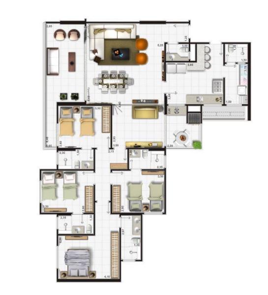 Apartamento à venda com 4 quartos, 169m² - Foto 13