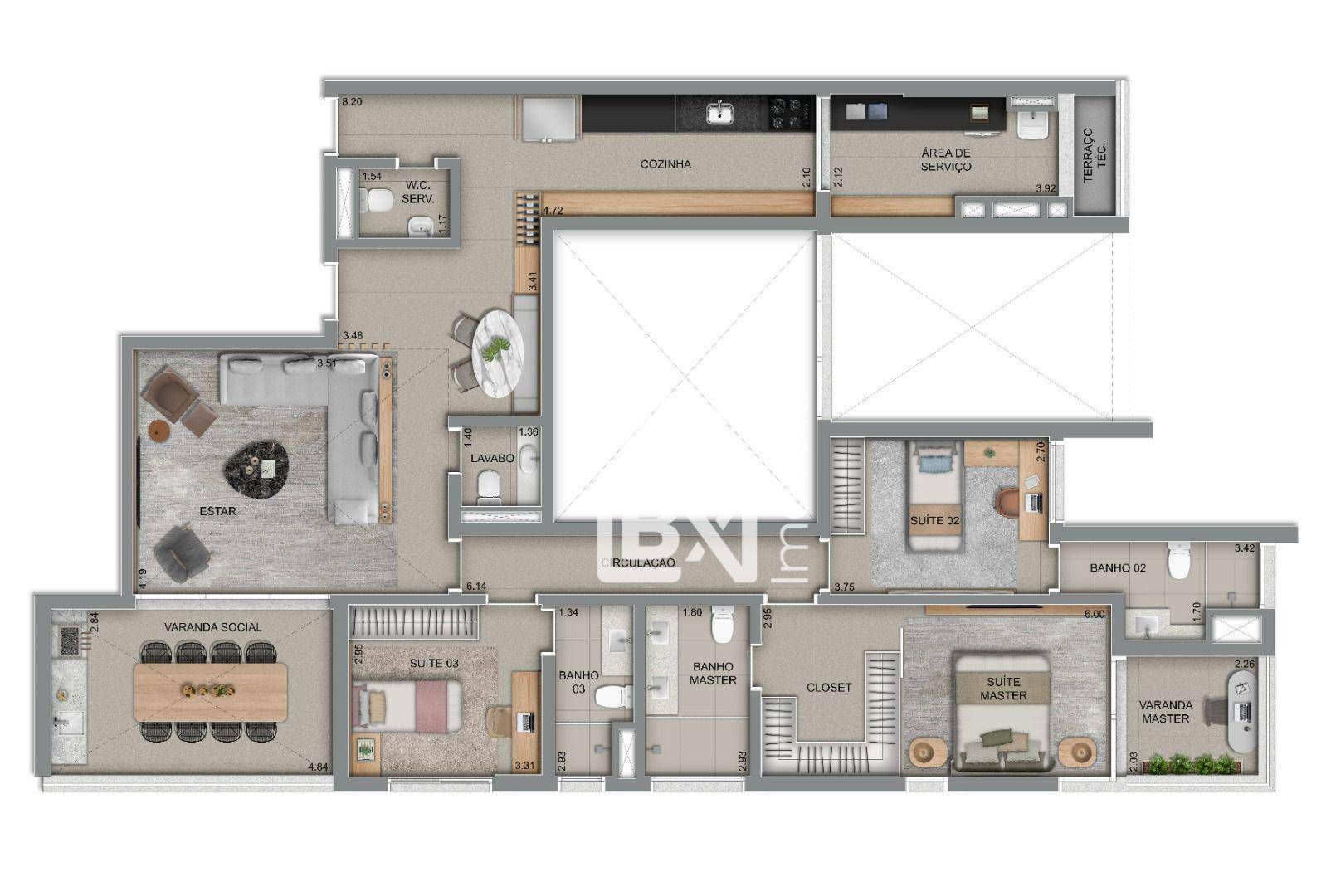 Apartamento à venda com 2 quartos, 166m² - Foto 22