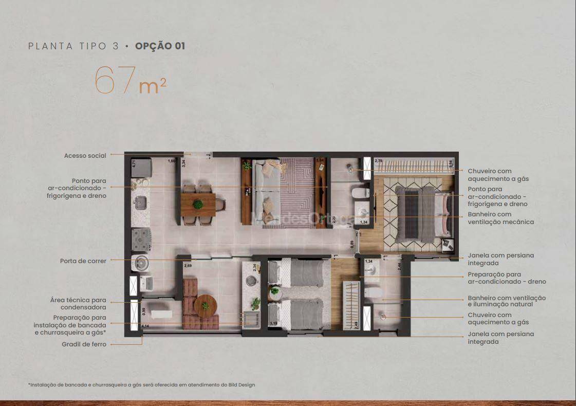 Apartamento à venda com 2 quartos, 67m² - Foto 22