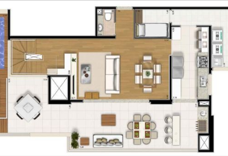 Apartamento à venda com 4 quartos, 208m² - Foto 4