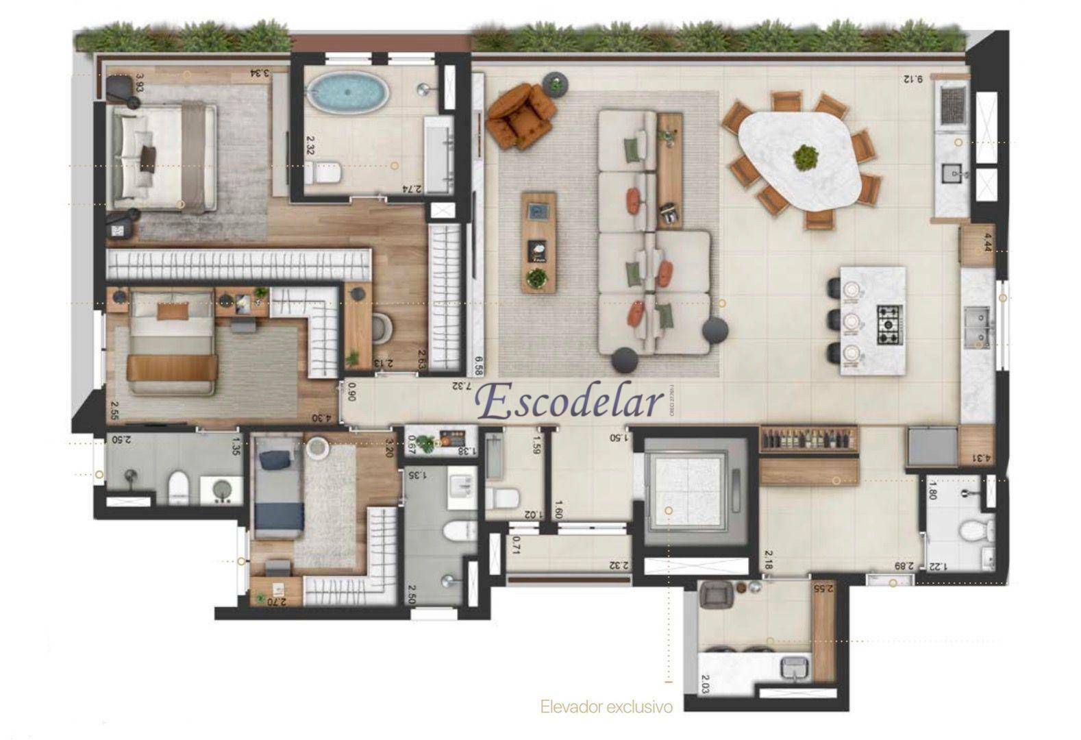 Apartamento à venda com 3 quartos, 166m² - Foto 24