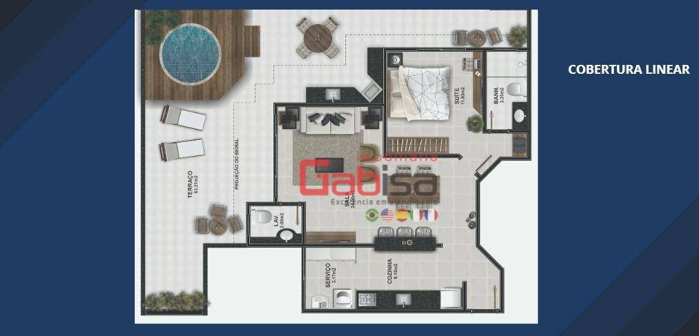 Apartamento à venda com 2 quartos, 106m² - Foto 5