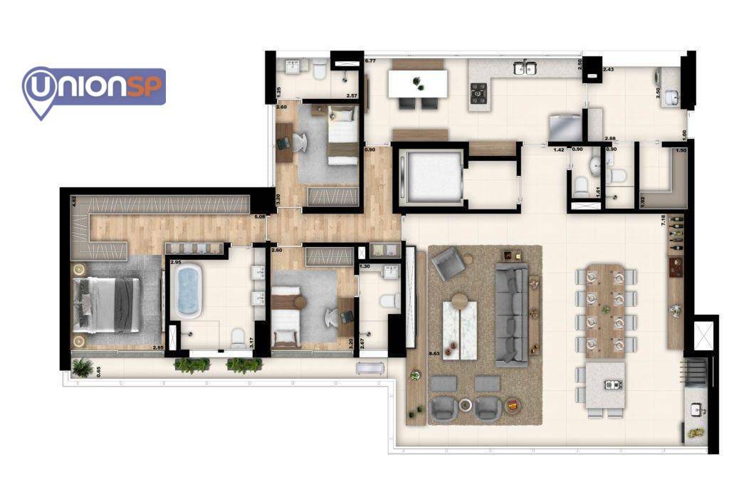 Apartamento à venda com 4 quartos, 184m² - Foto 15