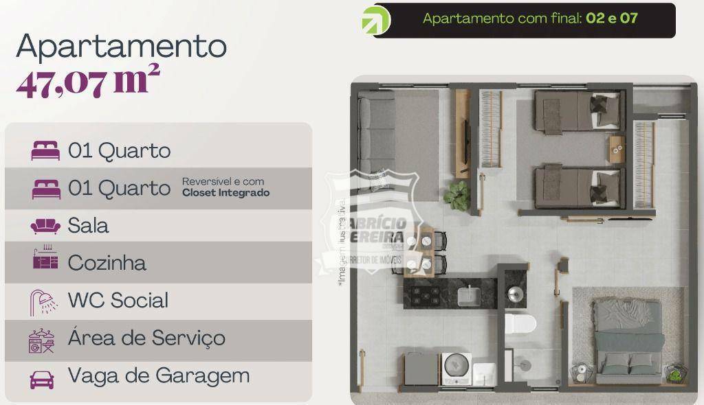 Apartamento à venda com 2 quartos, 47m² - Foto 28