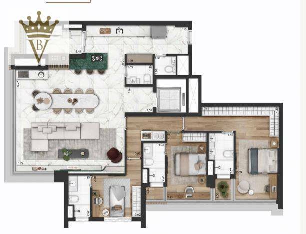 Apartamento à venda com 3 quartos, 151m² - Foto 22