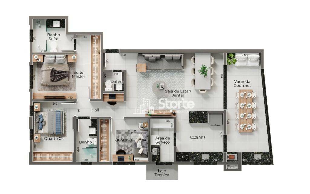 Apartamento à venda com 3 quartos, 117m² - Foto 11