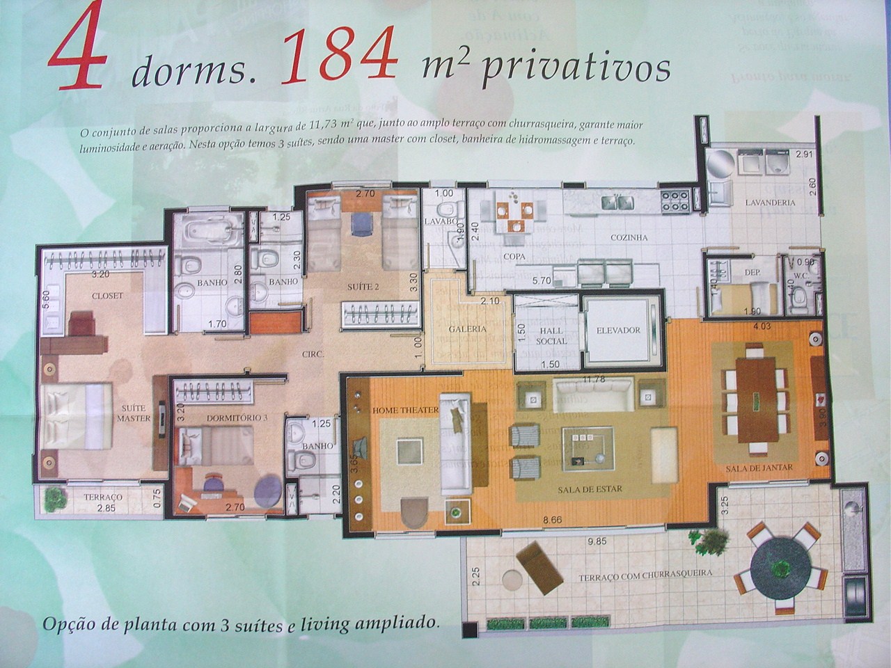 Apartamento à venda com 4 quartos, 184m² - Foto 5